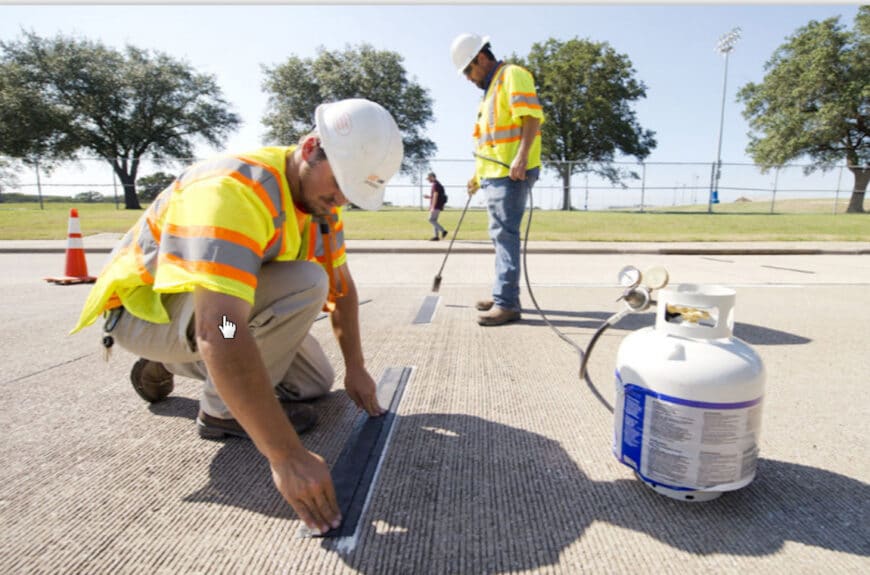 Rumble Strip Laying