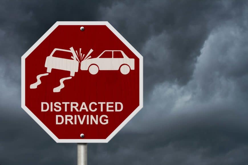 Distracted Driving Sign