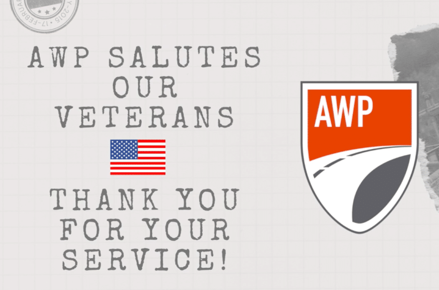 AWP thanks veterans