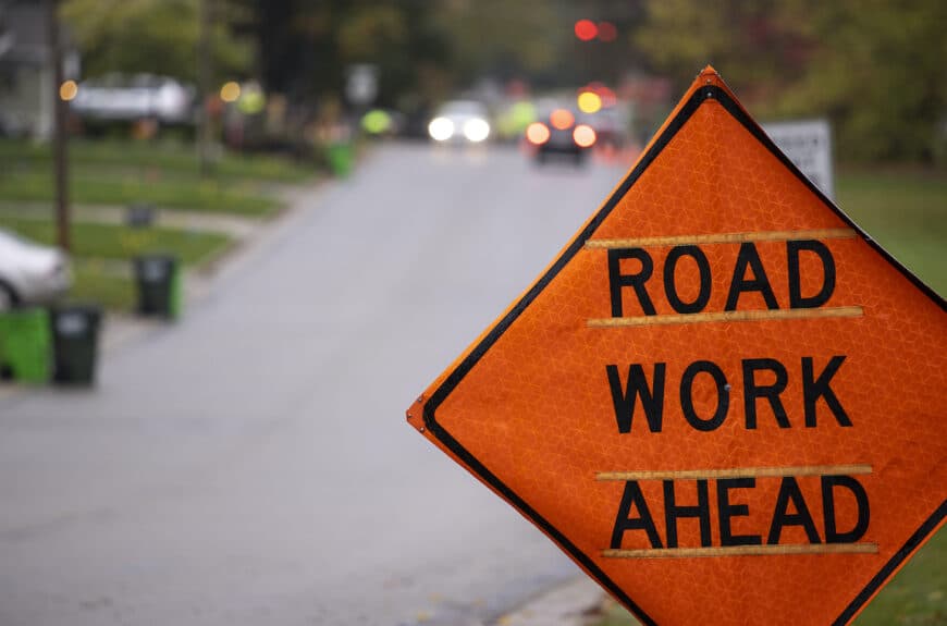 Road Work Ahead