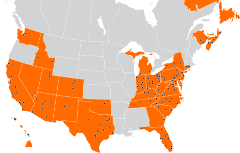 AWP Locations Map