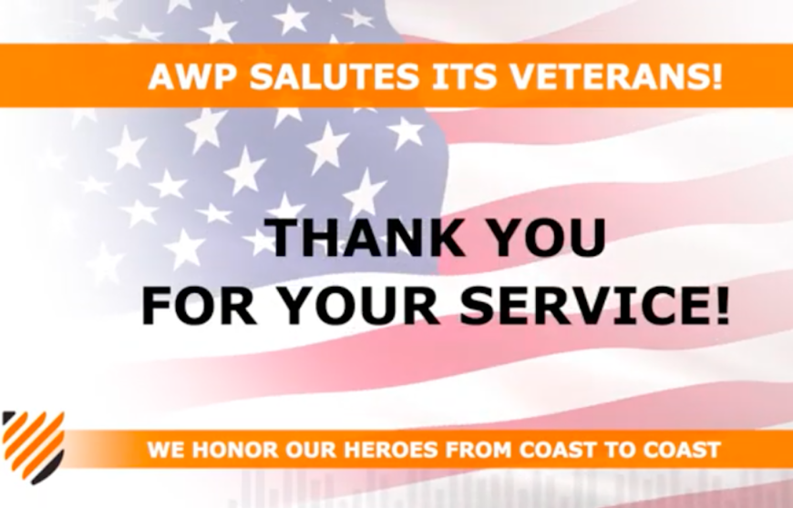 AWP Safety Salutes Veterans