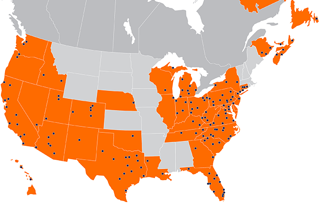 AWP Locations Map
